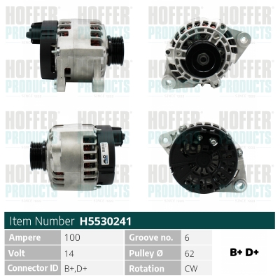 HOFFER H5530241 Alternatore