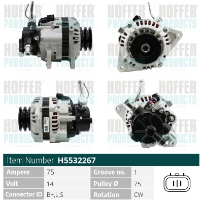 HOFFER H5532267 Alternatore