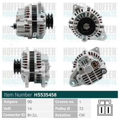 HOFFER H5535458 Alternatore