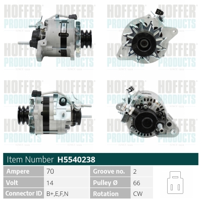 HOFFER H5540238 Alternatore