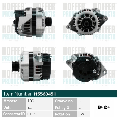 HOFFER H5560451 Alternatore