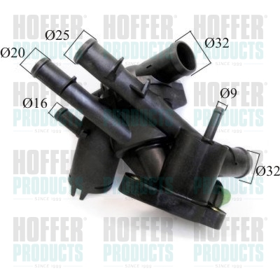 HOFFER 8192800 Termostat,...