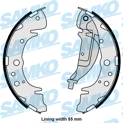 SAMKO 81061 Sada brzdových...