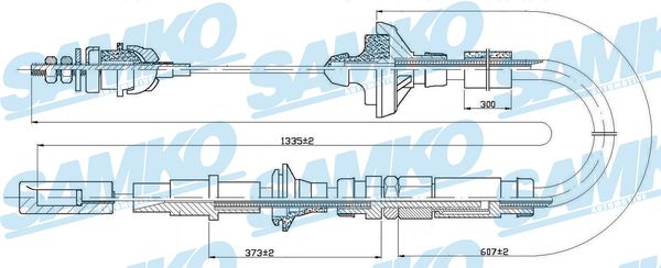 SAMKO C0107C Tazne lanko,...