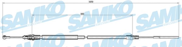 SAMKO C0130B Tažné lanko,...