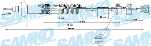 SAMKO C0155C Tazne lanko,...