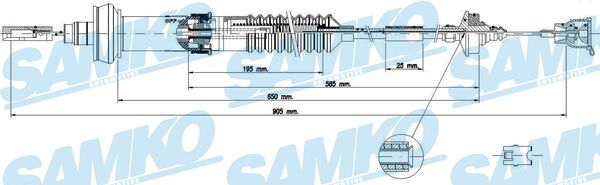 SAMKO C0156C Tazne lanko,...