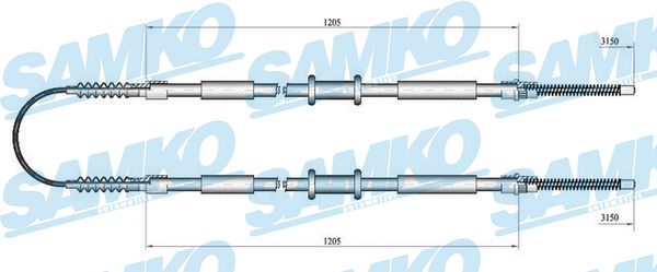 SAMKO C0179B Tažné lanko,...