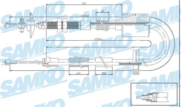 SAMKO C0195C Tazne lanko,...