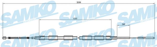 SAMKO C0302B Tažné lanko,...