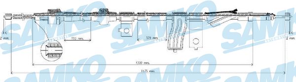 SAMKO C0315B Tažné lanko,...