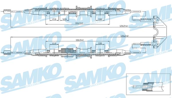 SAMKO C0536B Tažné lanko,...