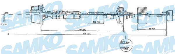 SAMKO C0537C Tazne lanko,...