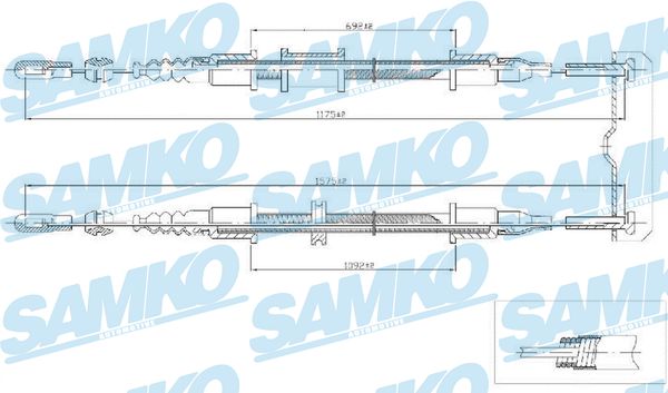 SAMKO C0571B Tažné lanko,...