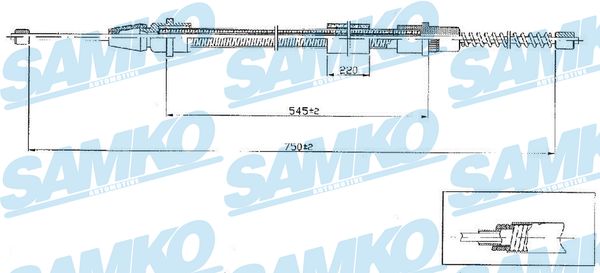 SAMKO C0634B Tažné lanko,...