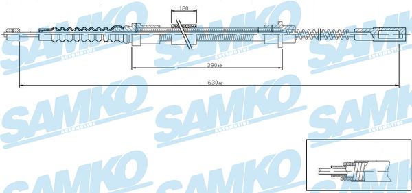 SAMKO C0647B Tažné lanko,...