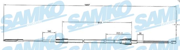 SAMKO C0950B Tažné lanko,...