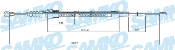SAMKO C0953B Tažné lanko,...