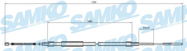 SAMKO C0954B Tažné lanko,...