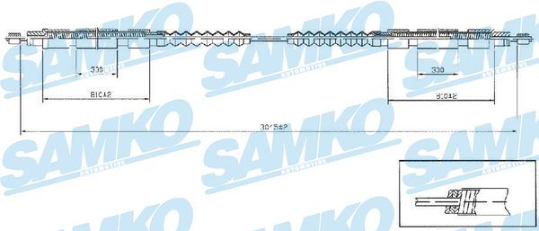 SAMKO C1256B Tažné lanko,...