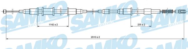 SAMKO C1341B Tažné lanko,...