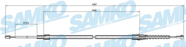 SAMKO C1444B Tažné lanko,...