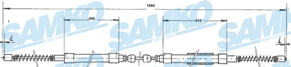 SAMKO C1494B Tažné lanko,...