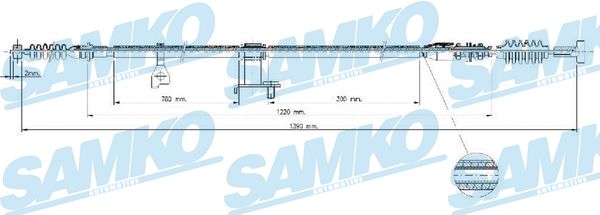 SAMKO C1553B Tažné lanko,...