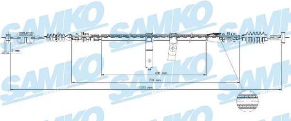 SAMKO C1693B Tažné lanko,...