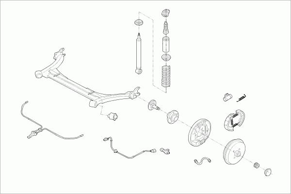 LEMFÖRDER VW-POLO-RL010 Steering Rear Axle for VW