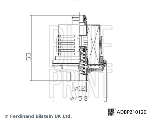 BLUE PRINT ADBP210120 Blue...