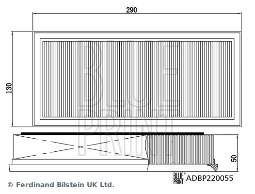 BLUE PRINT ADBP220055 Kit filtro dell’aria-Kit filtro dell’aria-Ricambi Euro