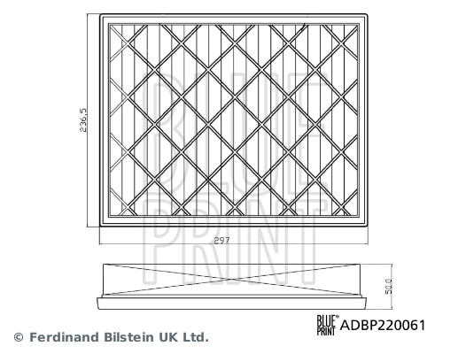 BLUE PRINT ADBP220061 Luftfilter