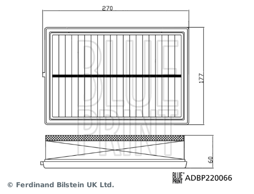 BLUE PRINT ADBP220066 Luftfilter