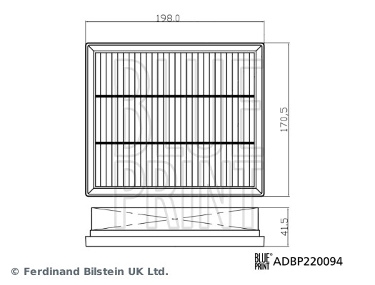 BLUE PRINT ADBP220094 légszűrő