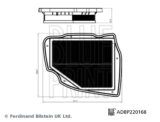 BLUE PRINT ADBP220168 Luftfilter