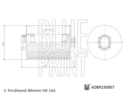 BLUE PRINT ADBP230007 Kraftstofffilter