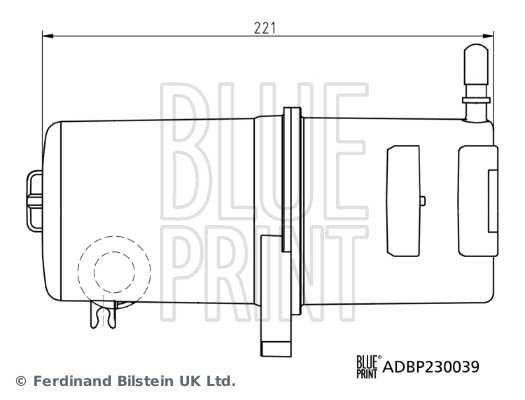BLUE PRINT ADBP230039 Kraftstofffilter