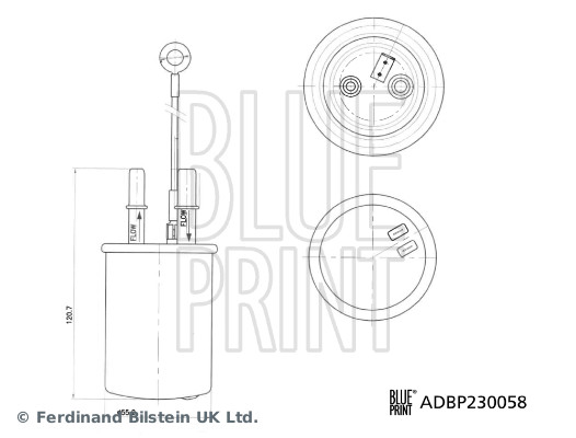 BLUE PRINT ADBP230058 Kraftstofffilter