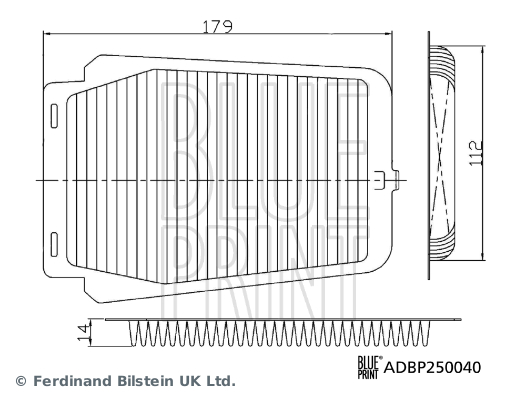 BLUE PRINT ADBP250040...