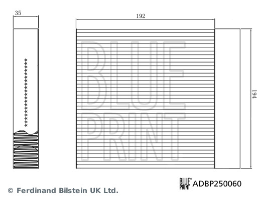 BLUE PRINT ADBP250060...