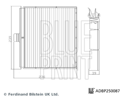BLUE PRINT ADBP250087 Filter, Innenraumluft