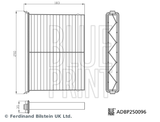BLUE PRINT ADBP250096 Filter, Innenraumluft