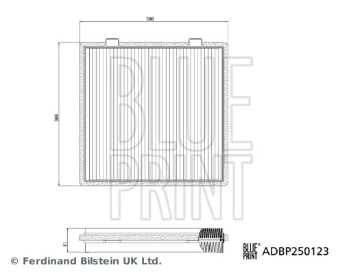 BLUE PRINT ADBP250123 Filter, Innenraumluft