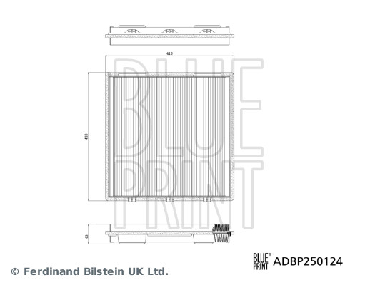 BLUE PRINT ADBP250124 Filter, Innenraumluft