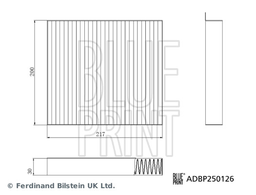 BLUE PRINT ADBP250126 Filter, Innenraumluft