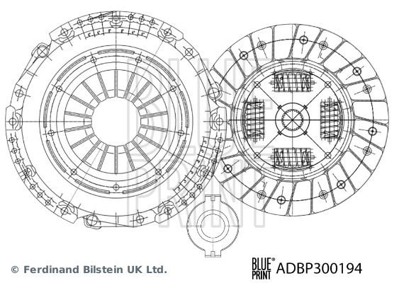 BLUE PRINT ADBP300194 Kupplungssatz