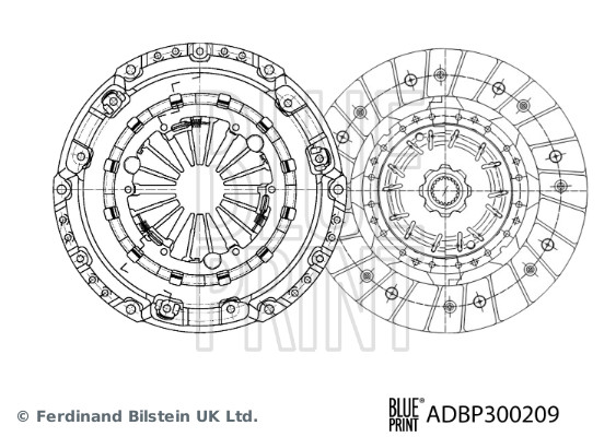 BLUE PRINT ADBP300209 Kupplungssatz