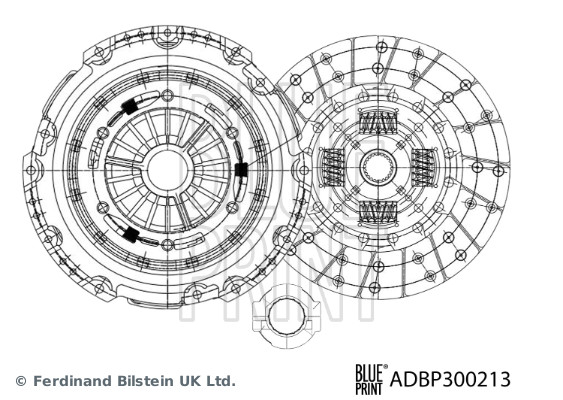 BLUE PRINT ADBP300213 Kupplungssatz