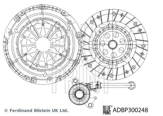 BLUE PRINT ADBP300248 Kupplungssatz